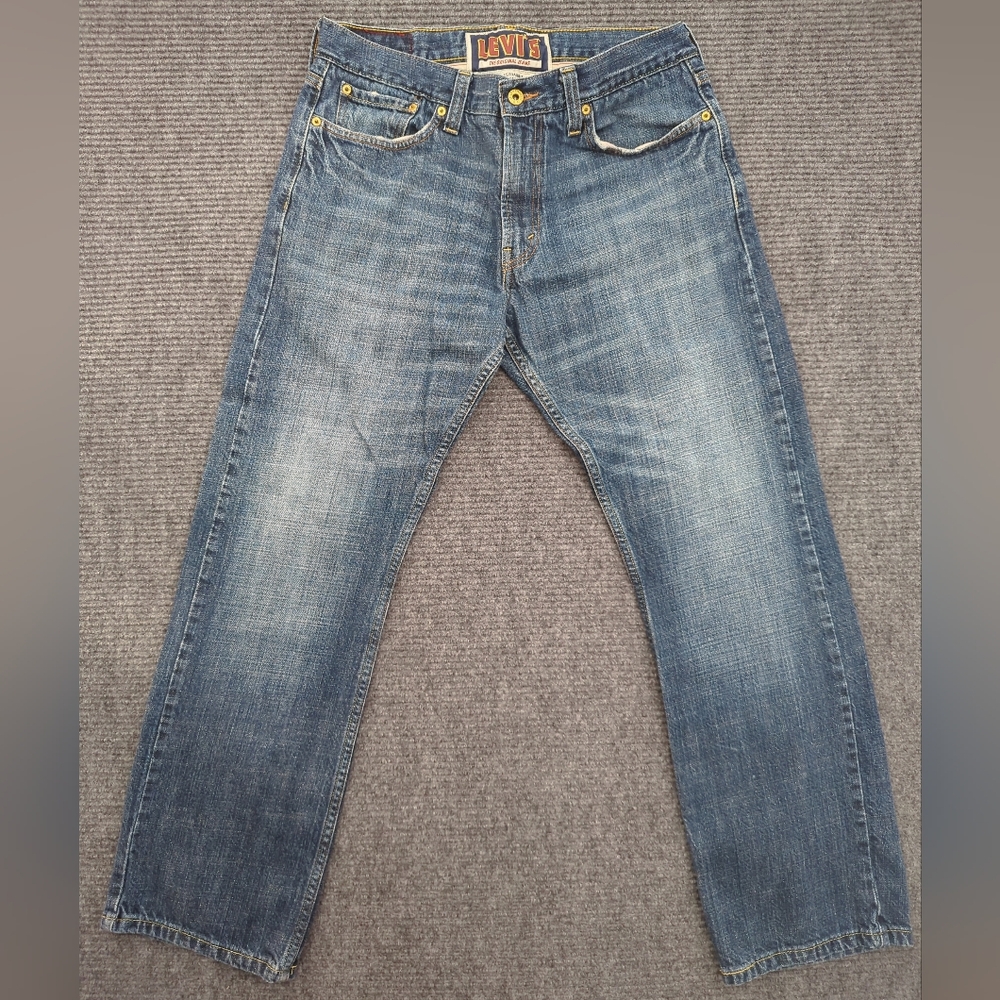 Y2K Levi’s 514 Slim Straight Jeans Men’s 34x30 Medium Wash, Classic, Americana